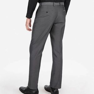 COPY - Classic Charcoal Gray Oxford Cotton Suit Pant NWT! Express trousers W42 …